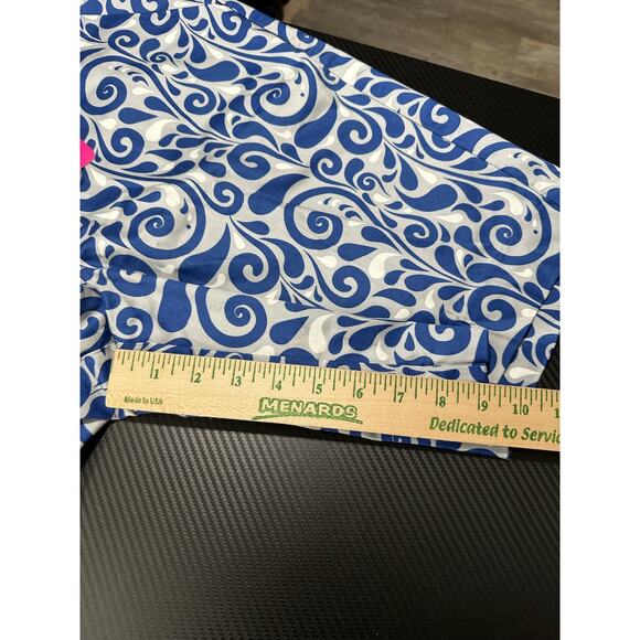 NWT Royal & Awesome Club Swirl Paisley Print Golf Shorts Blue Grey Size 32 - Picture 4 of 12